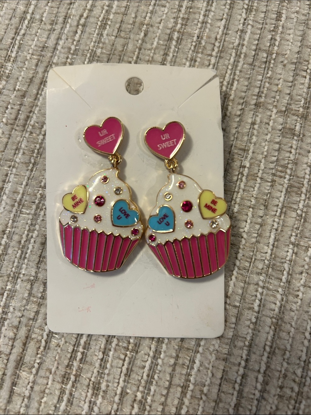Pink Cupcake Drop Earrings (NWOT) - Picture 5 of 5
